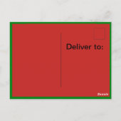 Santa op een Briefkaart (Achterkant)