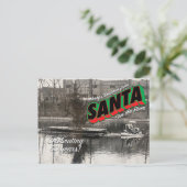 Santa op het Briefkaart 10 (Staand voorkant)