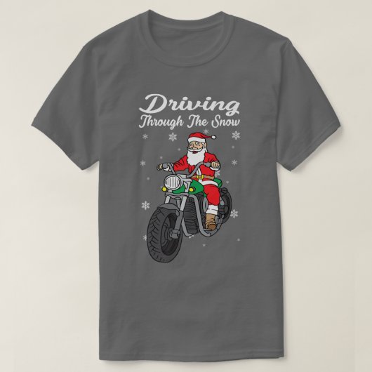 Santa-op-motorrijwiel — Sinterklasmotor T-shirt (Design voorkant)