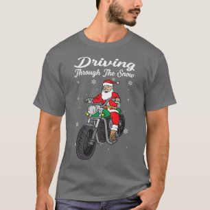 Santa-op-motorrijwiel — Sinterklasmotor T-shirt