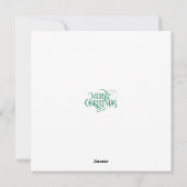 Santa ornamen Flat Holiday Card Feestdagenkaart (Achterkant)