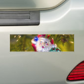 Santa Ornament Bumpersticker (Op auto)