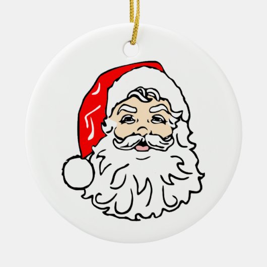 Santa Ornament- Keramisch Ornament (Voorkant)