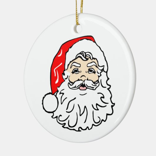 Santa Ornament- Keramisch Ornament (Links)