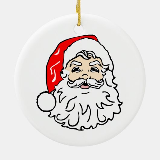 Santa Ornament- Keramisch Ornament (Achterkant)