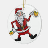 SANTA-ORNAMENT VAN DRUNKIN KERAMISCH ORNAMENT (Links)