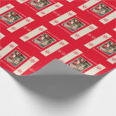 Santa Ornamenten Cadeaupapier (Hoek)