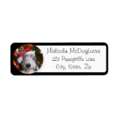 Santa Oud Engels Sheepdog Etiket (Voorkant)