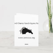 Santa Ouston Feestdagen Kaart (Achterkant)