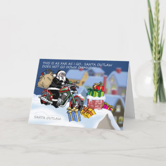 Santa Outlaw© Christmas Card (Chimney) Feestdagen Kaart