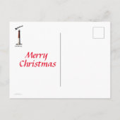 Santa Over De Barnegat Vuurtoren Briefkaart (Achterkant)