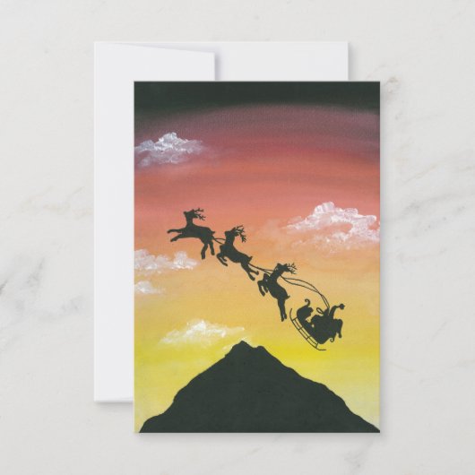 Santa Over Mount Taranaki (Voorkant)