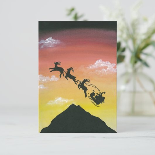 Santa Over Mount Taranaki (Staand voorkant)