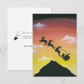 Santa Over Mount Taranaki (Voorkant / Achterkant)