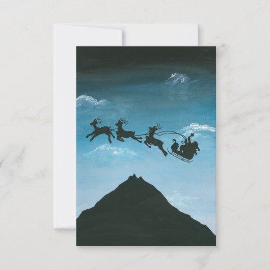 Santa Over Mount Taranaki (Voorkant)