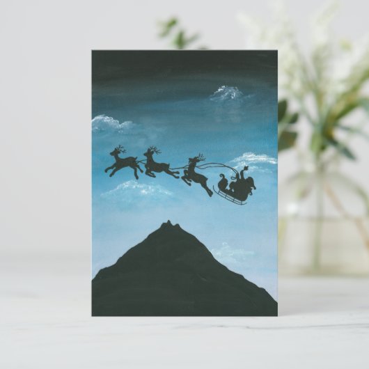 Santa Over Mount Taranaki (Staand voorkant)