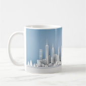 Santa Over New York City Christmas Mug Koffiemok (Links)