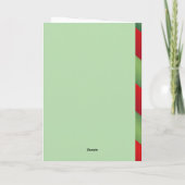 Santa Overbleef Zijn Welkom Grappig Feestdagen Kaart (Achterkant)