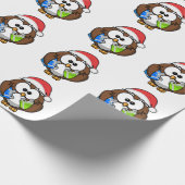 SANTA OWL CADEAUPAPIER (Hoek)