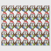 SANTA OWL CADEAUPAPIER (Vlak)
