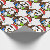 SANTA OWL CADEAUPAPIER (Hoek)
