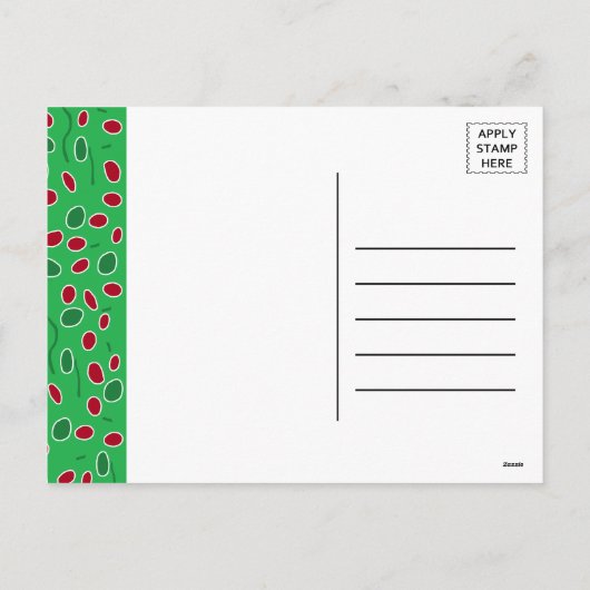 Santa Owl en Elf Owl Holiday Briefkaart (Achterkant)