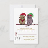 Santa Owl en Elf Owl RSVP (Voorkant)