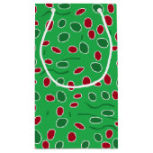 Santa Owl en Elf Owl Small Gift Bag Klein Cadeauzakje (Achterkant)