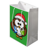 SANTA OWL MEDIUM CADEAUZAKJE (Voorkant Gekanteld)