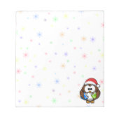 Santa owl notitieblok (Voorkant)