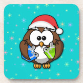 Santa owl onderzetter (Voorkant)