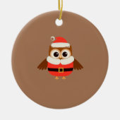 Santa Owl Ornament (Voorkant)