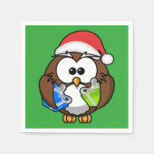 SANTA OWL SERVETTEN (Voorkant)