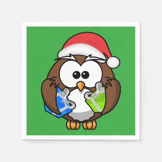 SANTA OWL SERVETTEN (Voorkant)