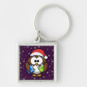 Santa owl sleutelhanger (Voorkant)