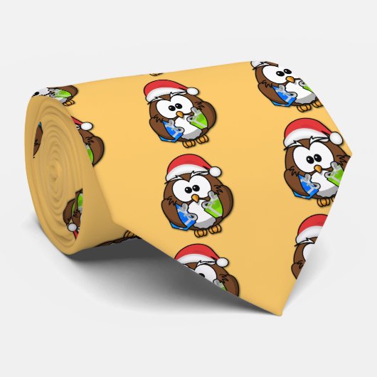 Santa owl stropdas (Opgerold)