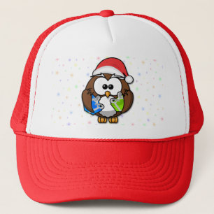 Santa owl trucker pet