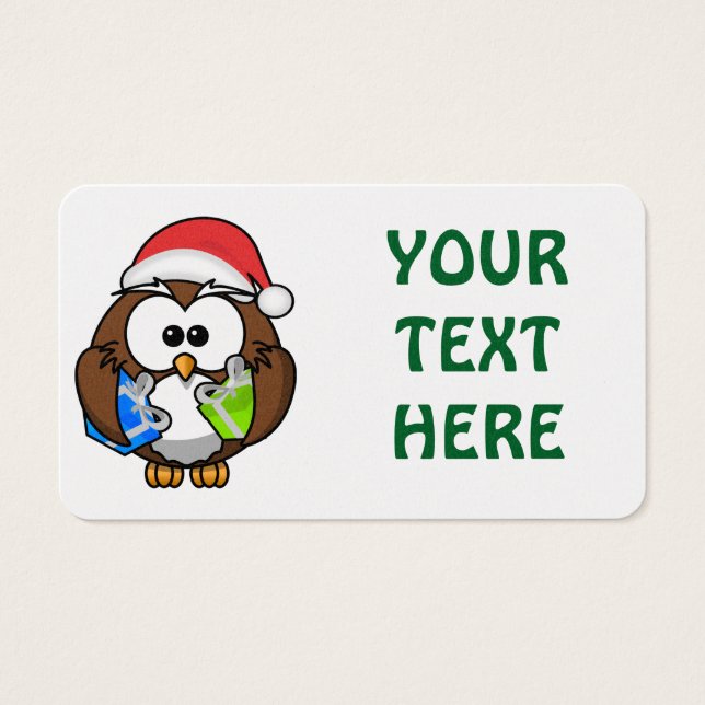 SANTA OWL VISITEKAARTJE (Voorkant)