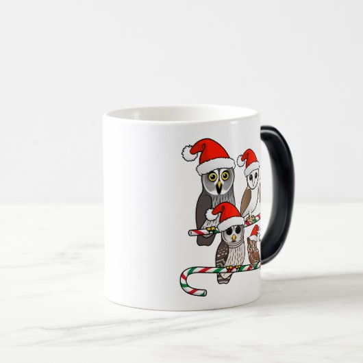 Santa Owls Magische Mok (Voorkant rechts)