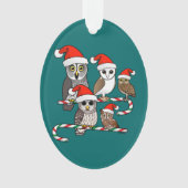 Santa Owls Ornament (voorkant)