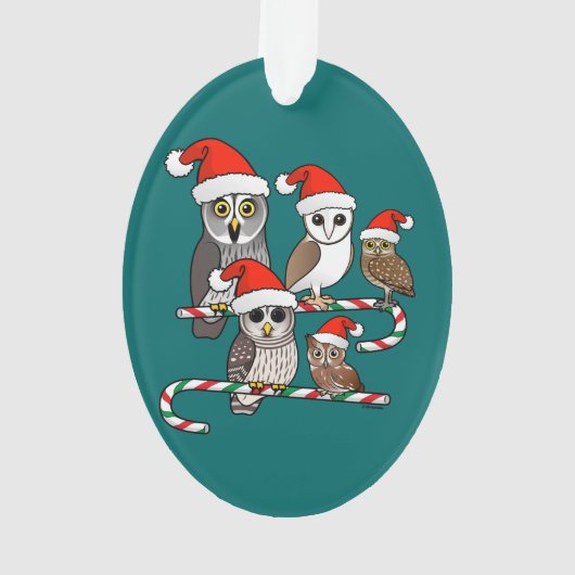 Santa Owls Ornament (achterkant)