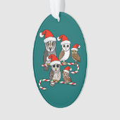 Santa Owls Ornament (voorkant)