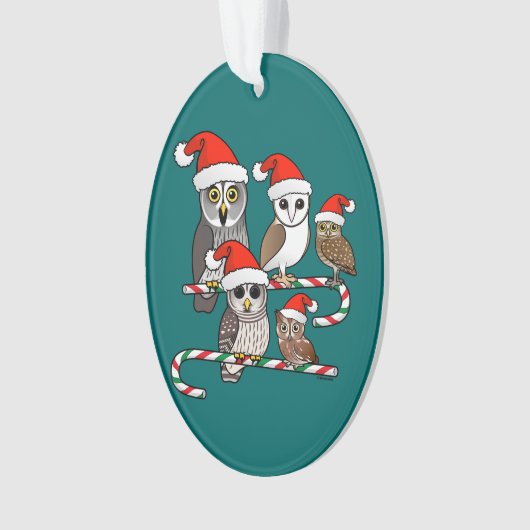 Santa Owls Ornament (voorkant)