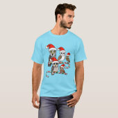 Santa Owls T-shirt (Voorkant volledig)