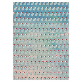 Santa Oysters shells Holiday coastal seashell  Tafelkleed