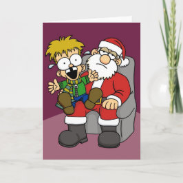 Santa Pain Feestdagen Kaart