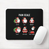 Santa Pain Scale Funny Christmas Design For Nurse  Muismat (Met muis)