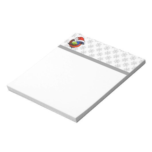 Santa Painted Bunting Notitieblok (Linkerzijde)