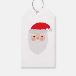 Santa Painting Cheery Illustration Gift Label Cadeaulabel
