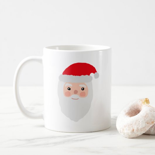 Santa Painting Cheery Illustration Koffiemok (Met donut)